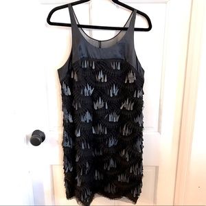 NWOT BCBG Maxazria Black Beaded Mini Dress